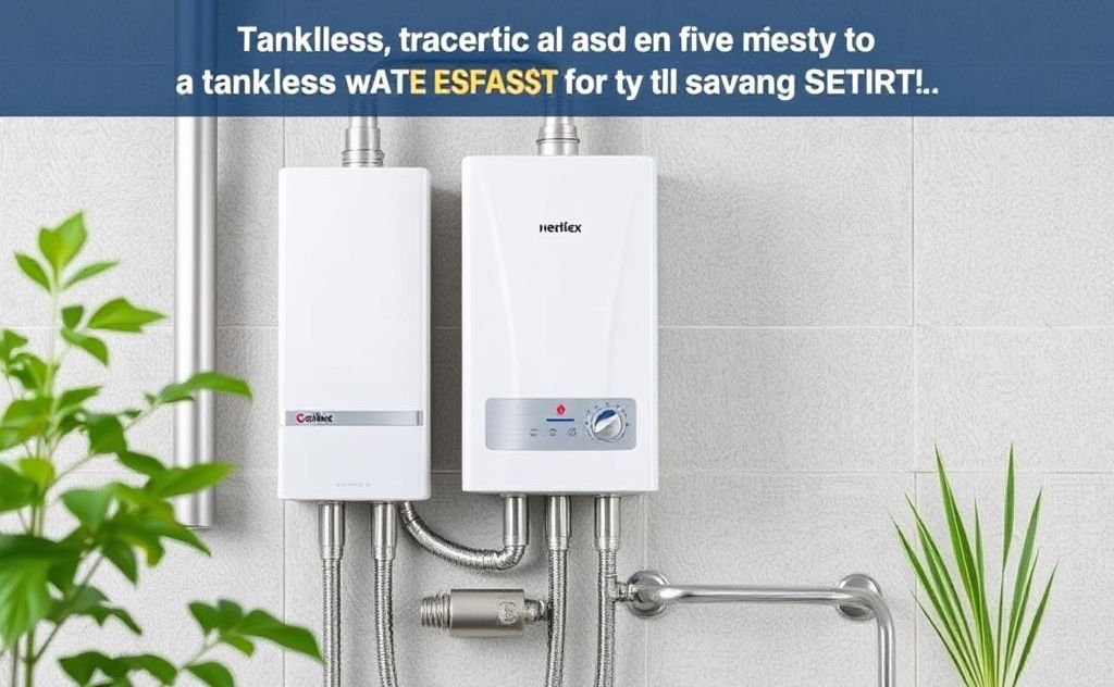 Tankless water heater efficiency and savings benefits