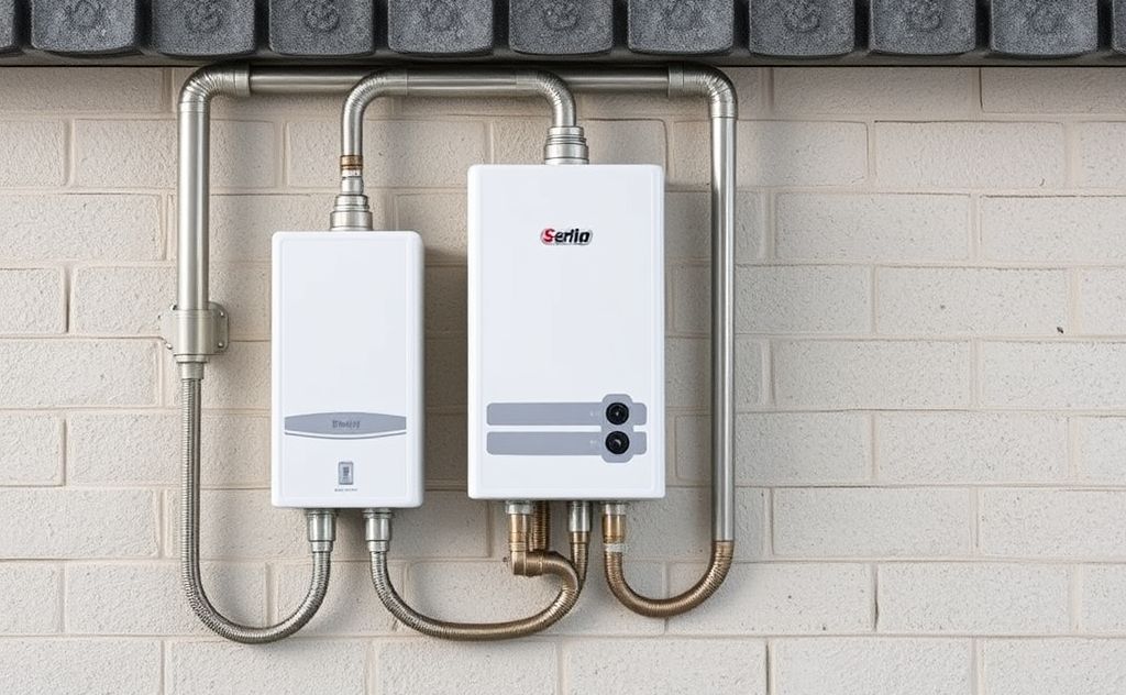 Tankless water heater energy source options