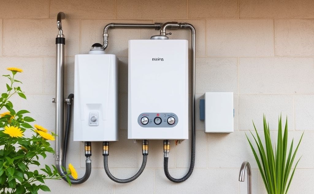 Tankless water heater for family of four