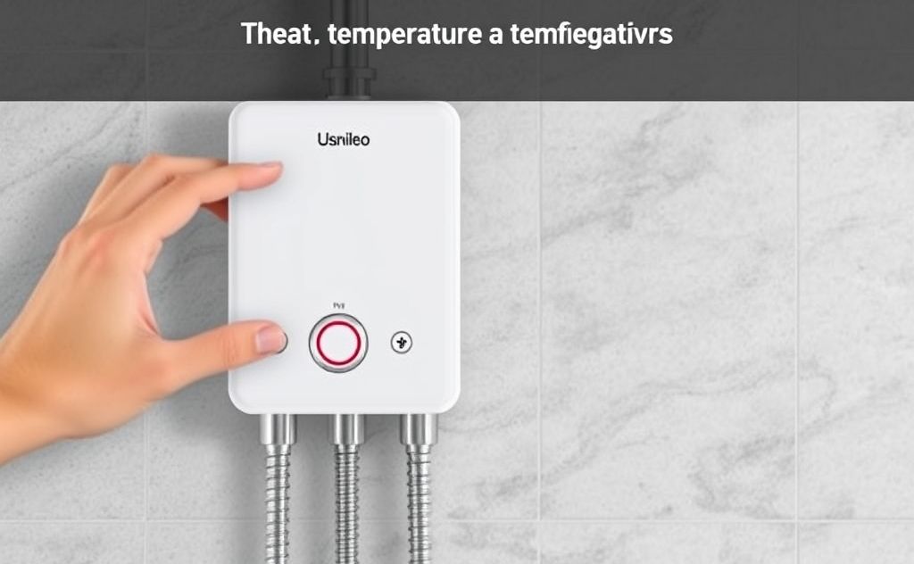 Tankless water heater optimal temperature settings