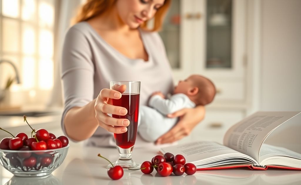 Tart cherry juice safety during breastfeeding