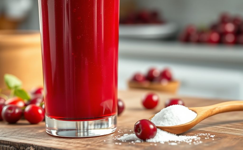 Tart cherry juice with sugar content details