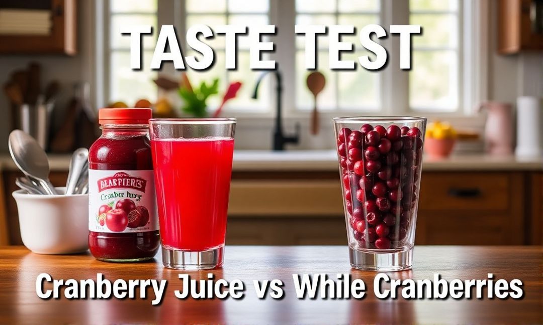 Taste Test: Cranberry Juice vs Whole Cranberries