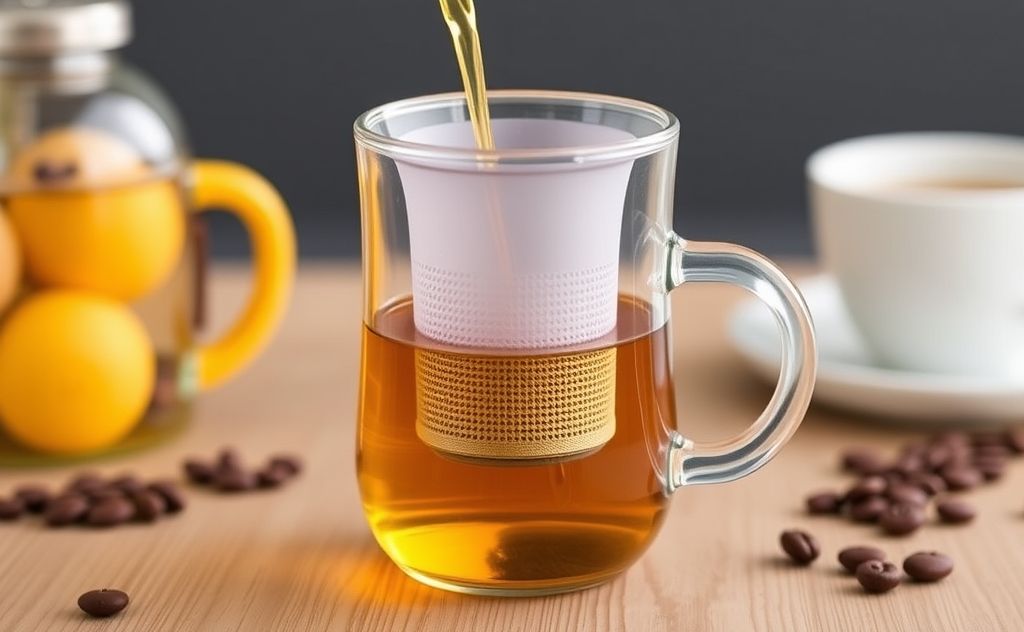 Tea infuser can brew coffee too.