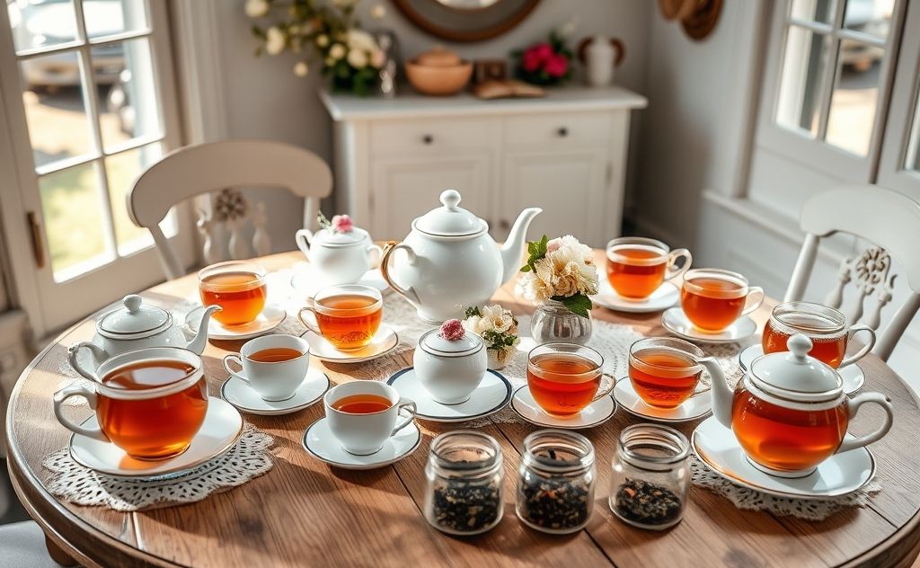 Tea selection for 30 guests serving size