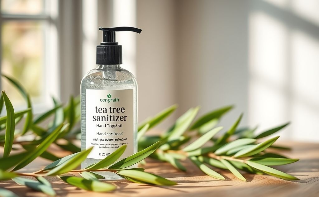 Tea tree oil benefits in hand sanitizer use