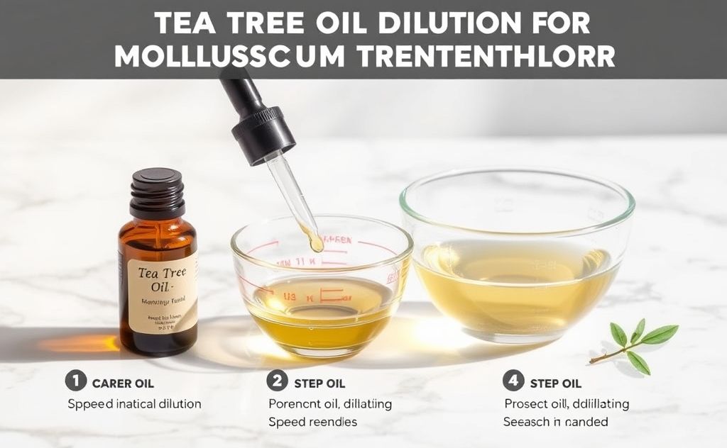 Tea tree oil dilution for molluscum treatment guide