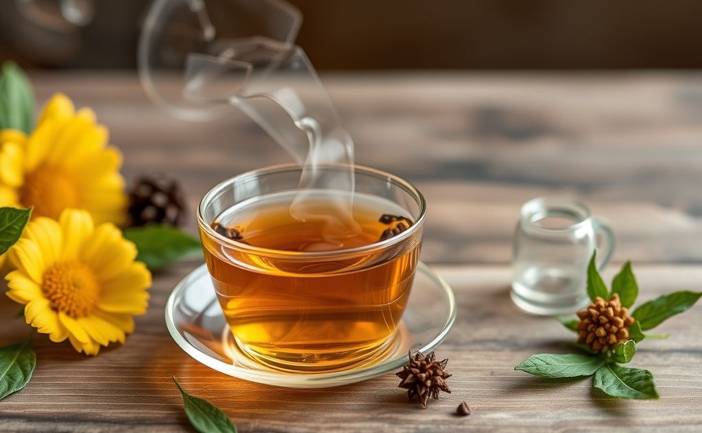 Tea with hidden surprises from nature's pantry