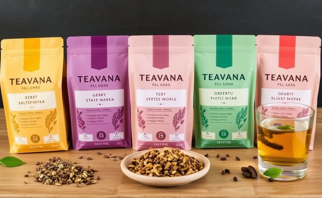 Teavana teas selection with gluten-free options
