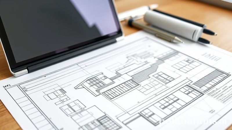 Gambar kerja arsitektur teknis