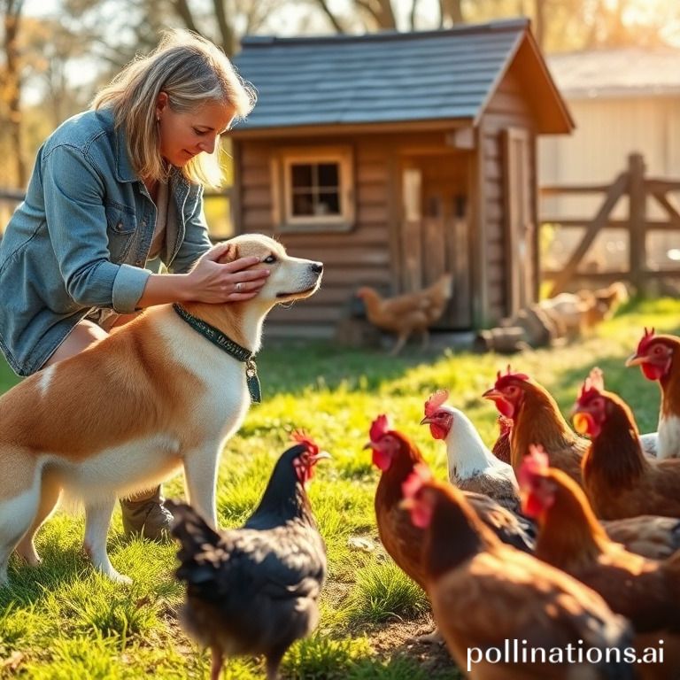 Dog & chicken harmony