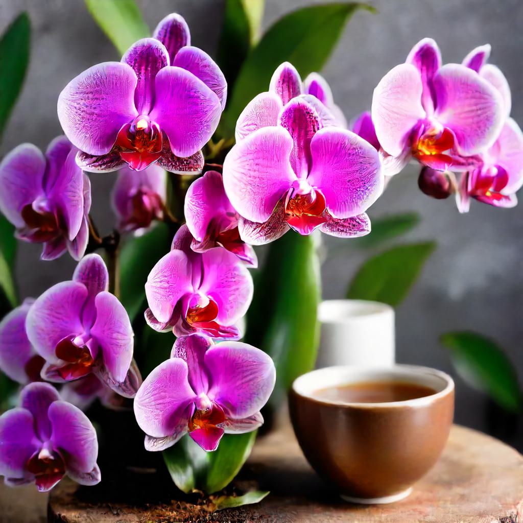 Tea benefits orchids