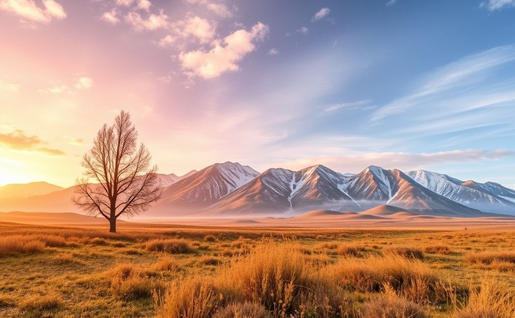 Temperature changes across seasonal transitions