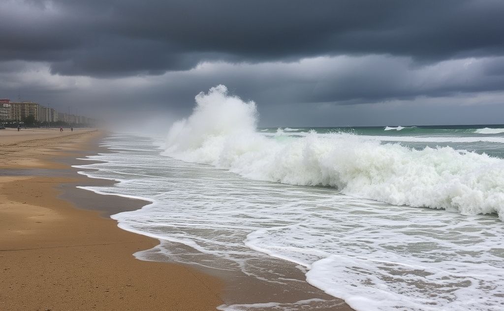 Temperature changes driving powerful storm surges