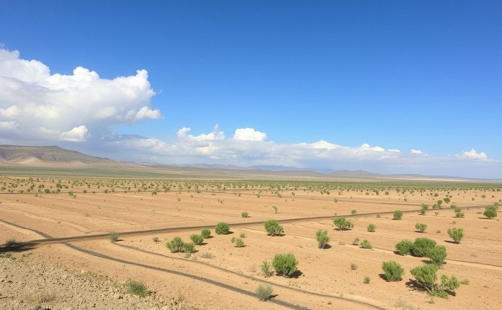 Temperature changes influencing drought conditions