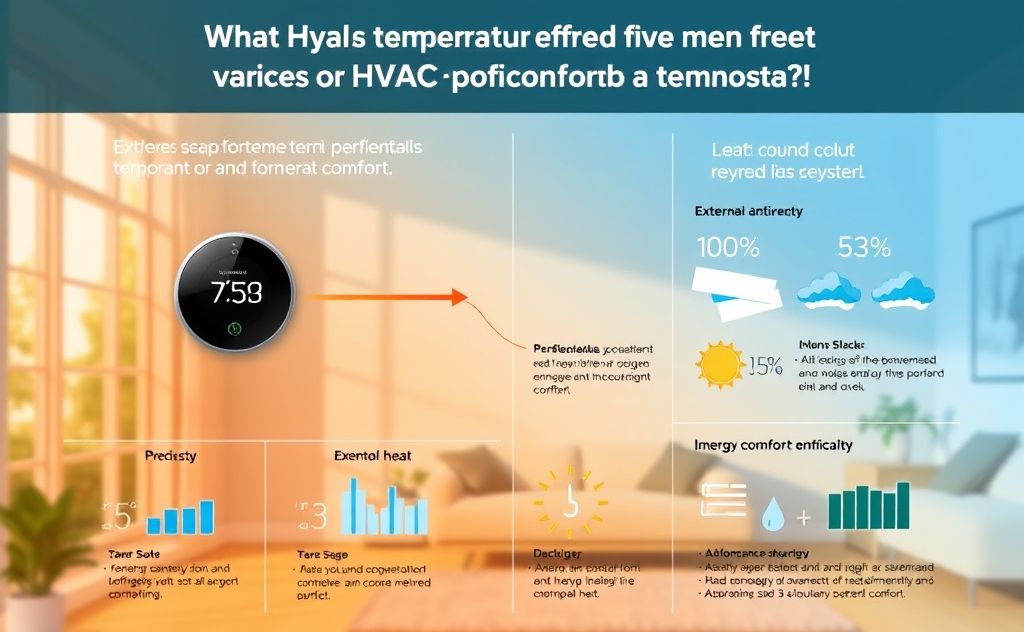 Temperature effects on HVAC efficiency and comfort