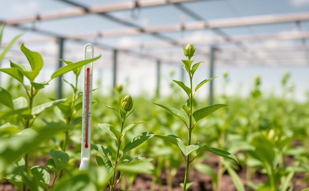 Temperature extremes impact plant growth stress