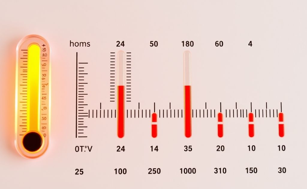 Temperature measures thermal energy levels