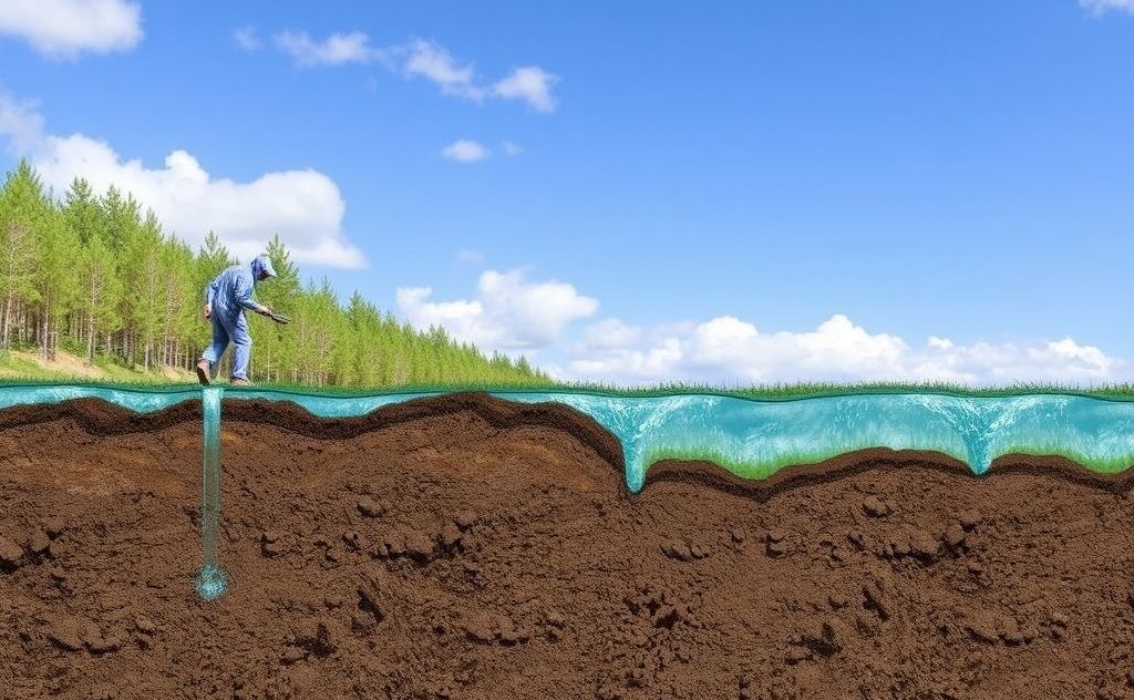 Temperature regulation impact on groundwater recharge