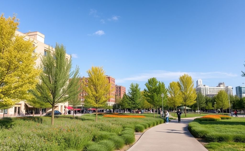Temperature regulation strategies for urban parks