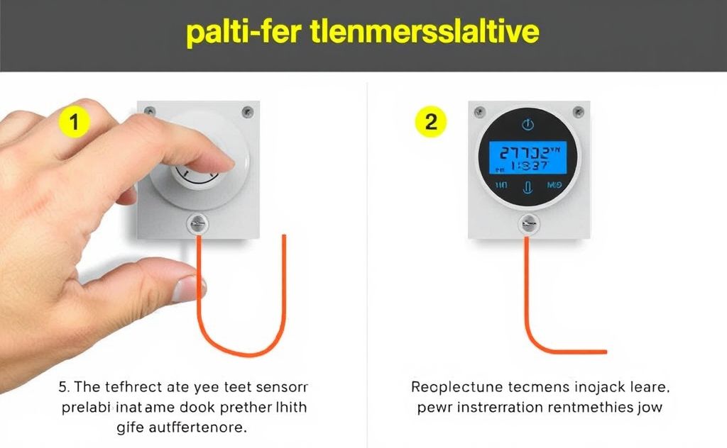 Temperature sensors installation guide steps
