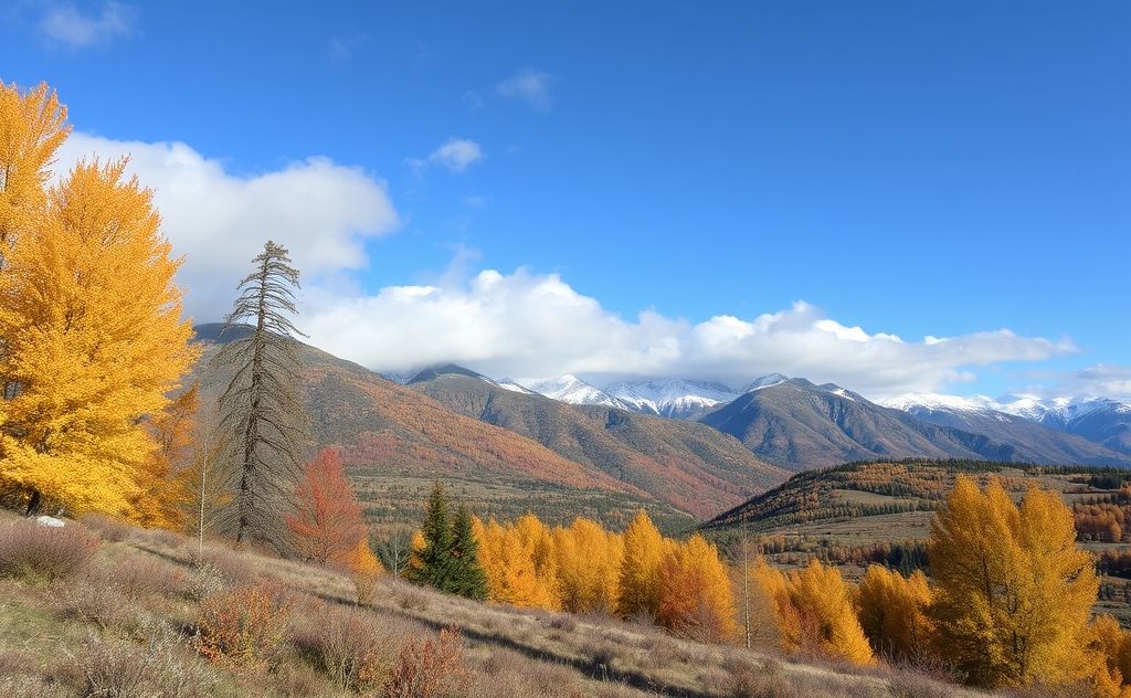 Temperature shifts with seasonal changes in nature