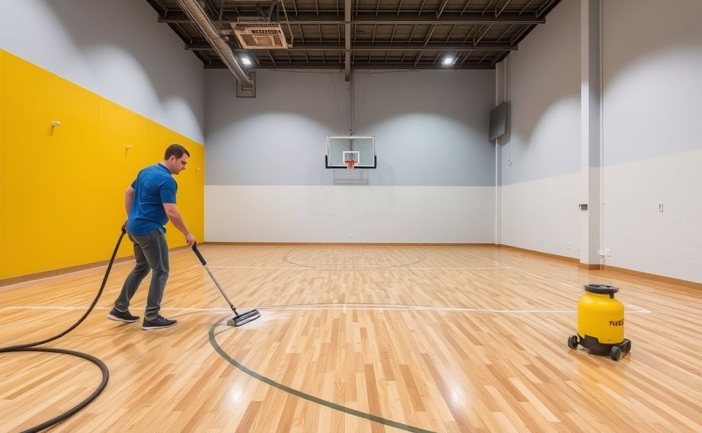 Temperature's impact on gym floor cleaning efficiency