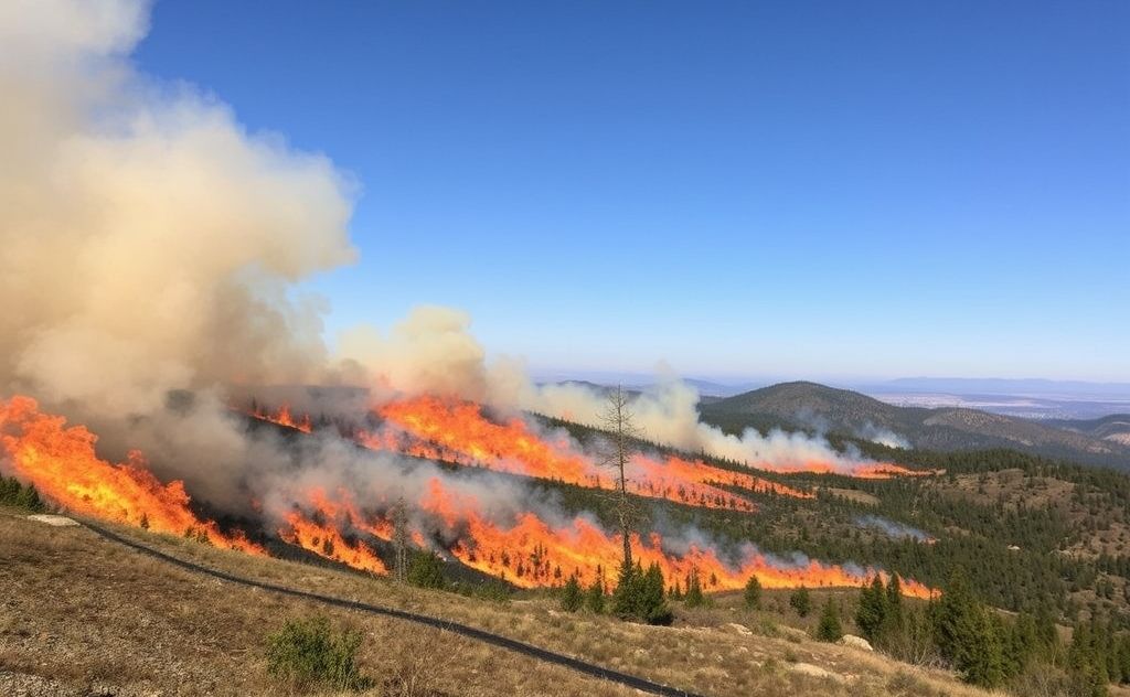 Temperature's impact on wildfire risks and intensity