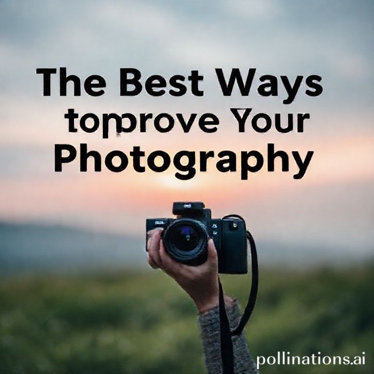The Best Ways to Improve Your Photography Skills