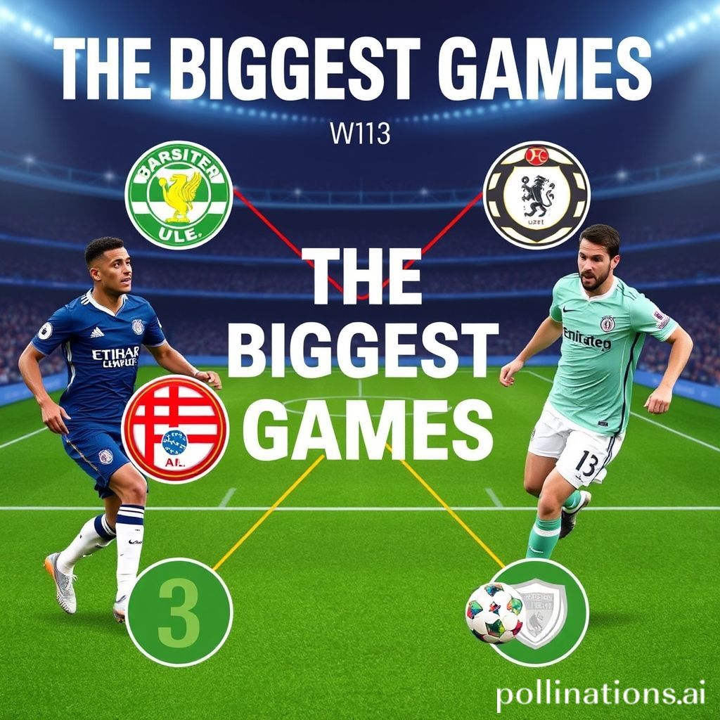 The Biggest Games of the 2025–26 Premier League Season