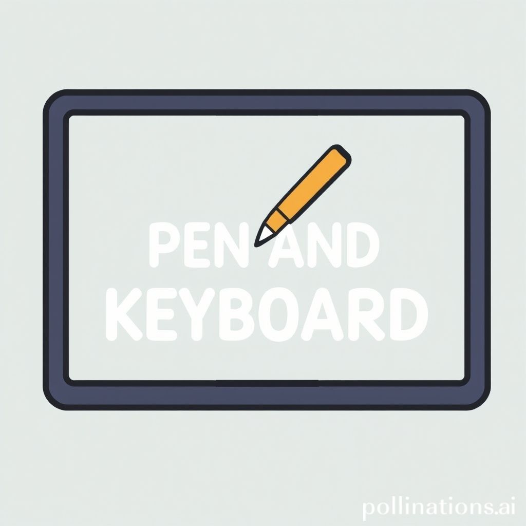 The Power of Pen and Keyboard