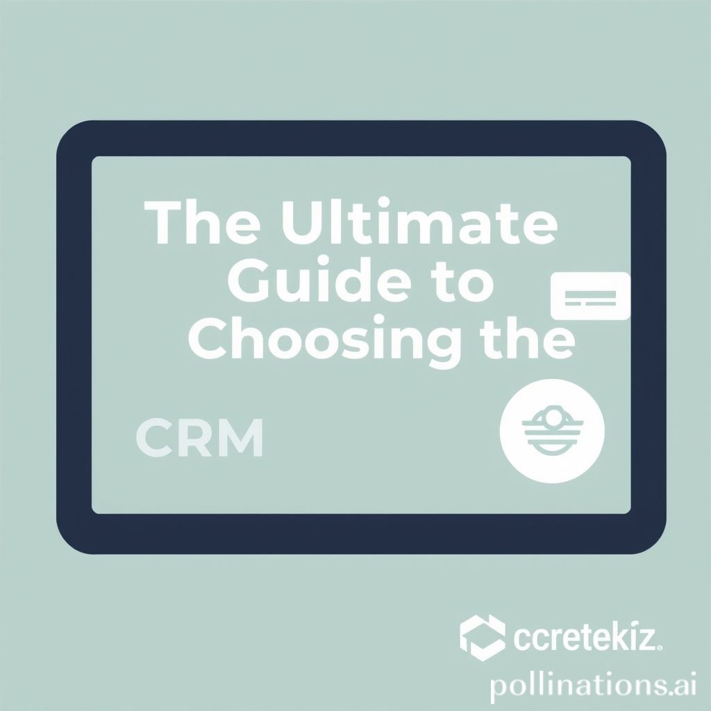 The Ultimate Guide to Choosing the Right CRM Software
