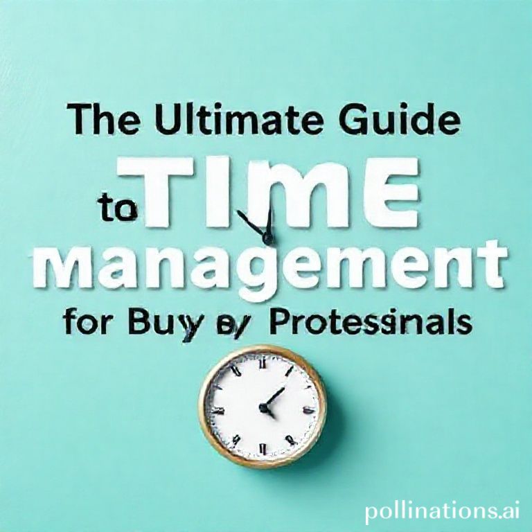 The Ultimate Guide to Time Management for Busy Professionals