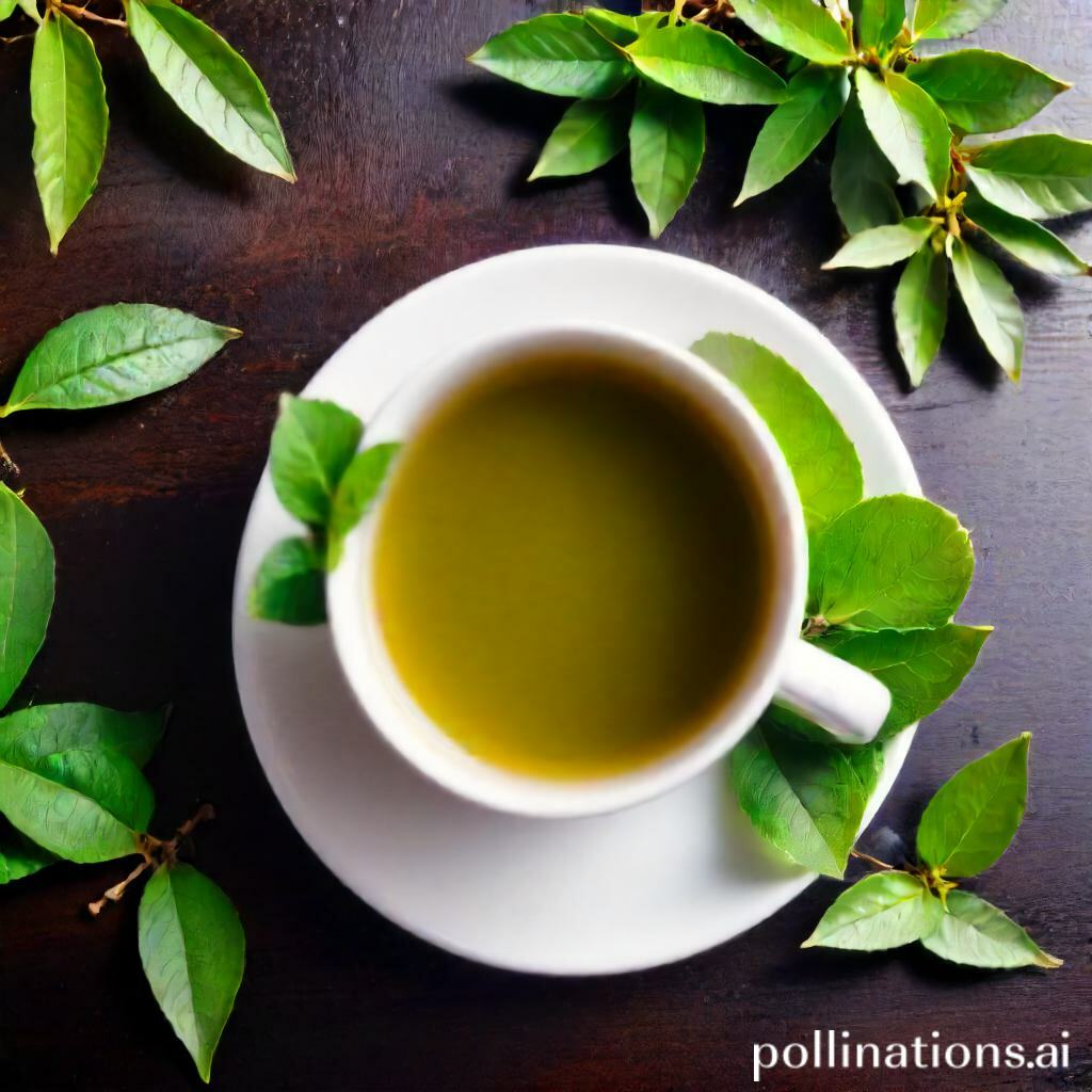 The caffeine content in green tea