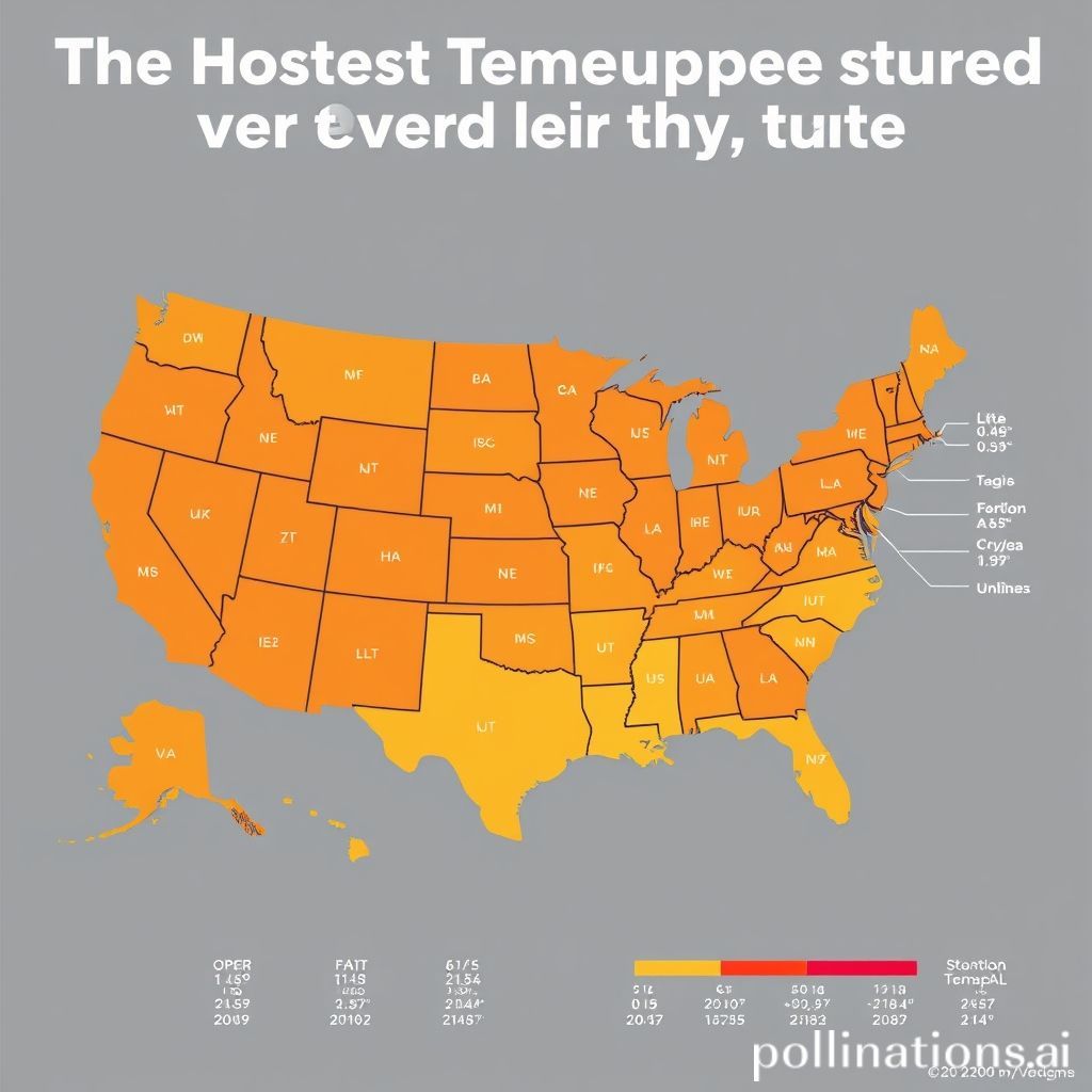 The hottest temperature ever recorded in every state