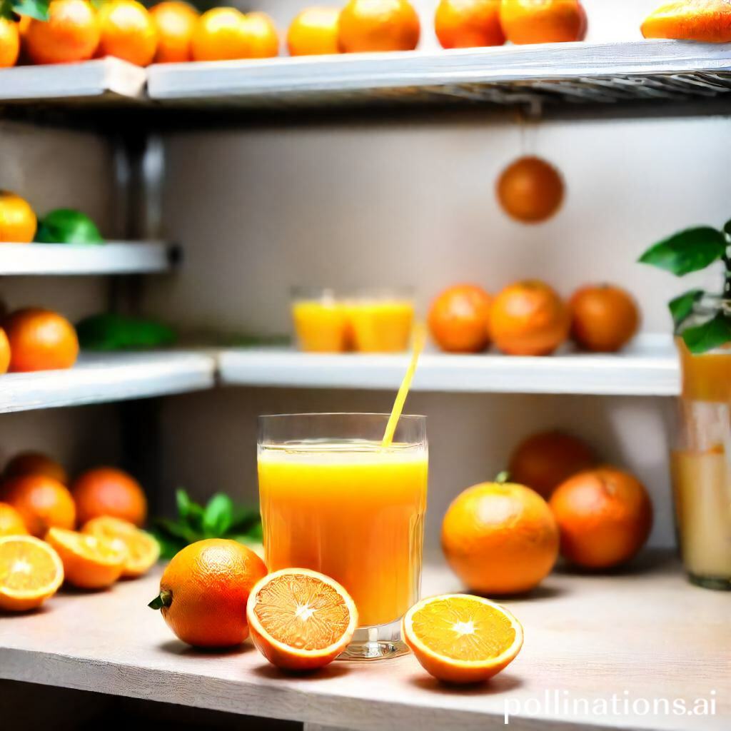 The shelf life of opened store-bought orange juice.