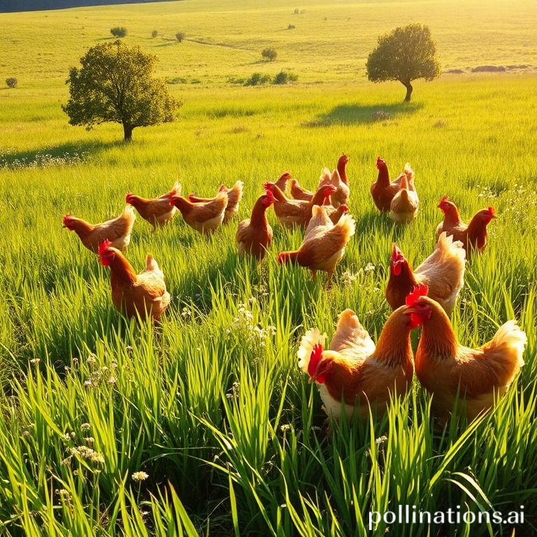 Pasture-raised chicken's diet