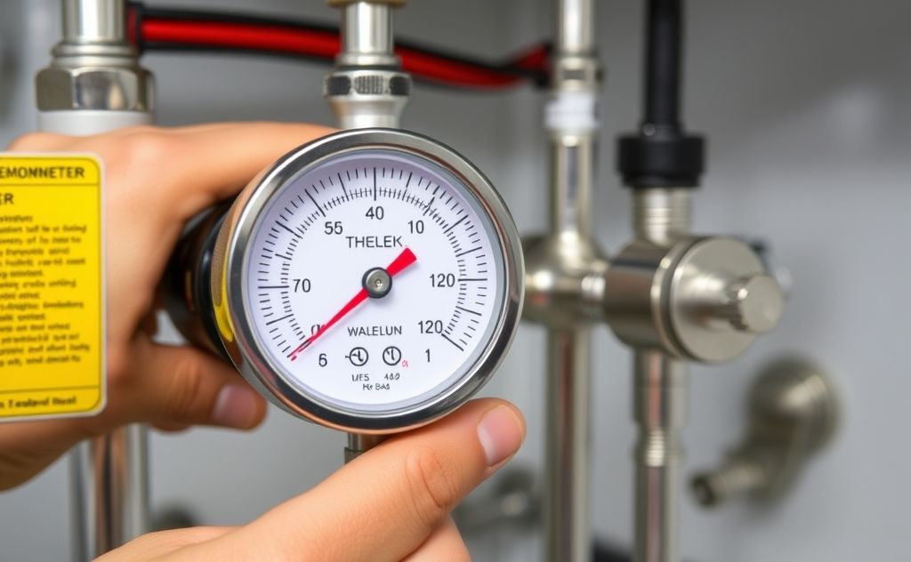 Thermometer placement in refrigeration systems