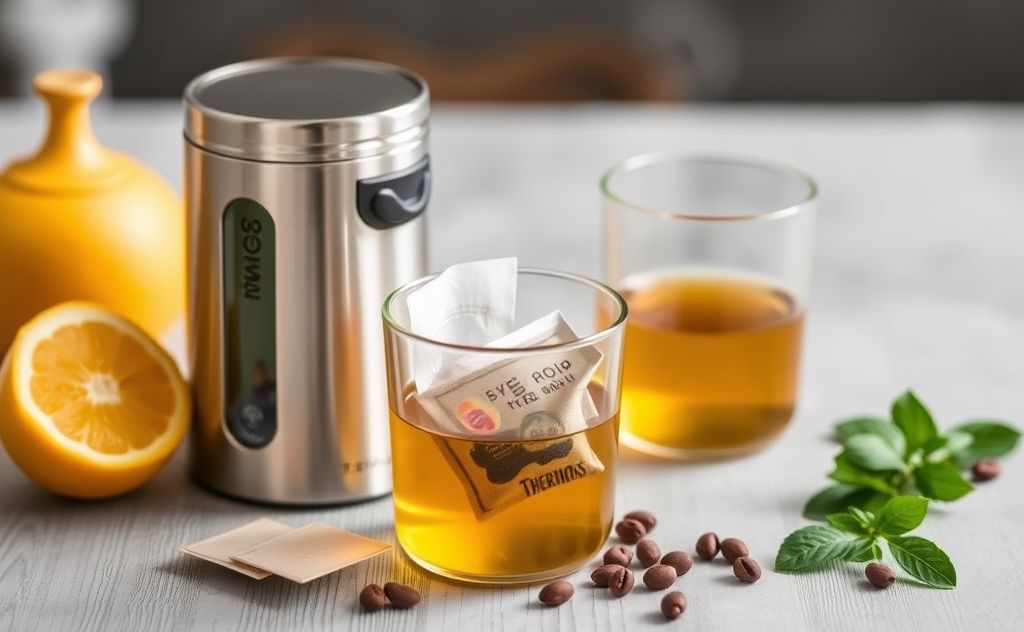 Thermos brewing tea bags for perfect flavor