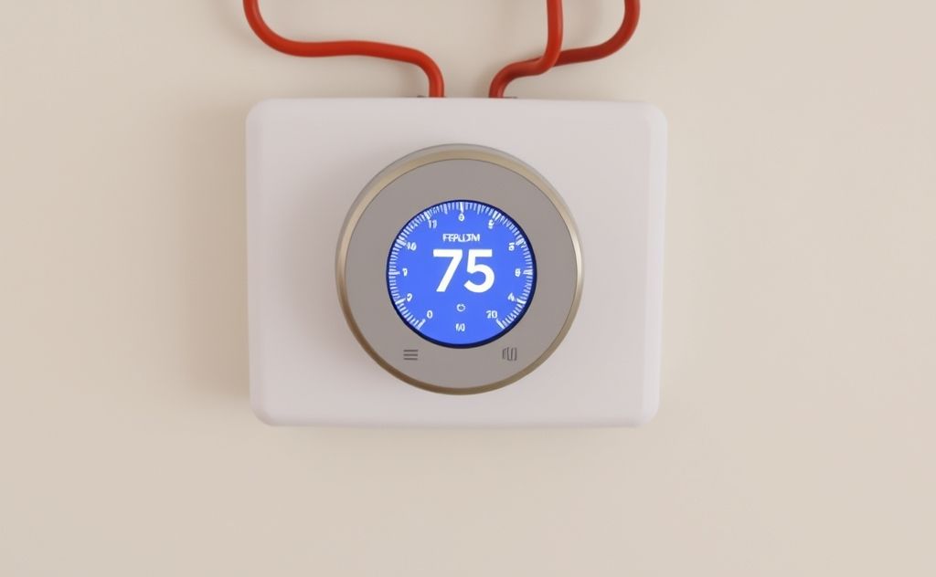 Thermostat installation in a new home setup