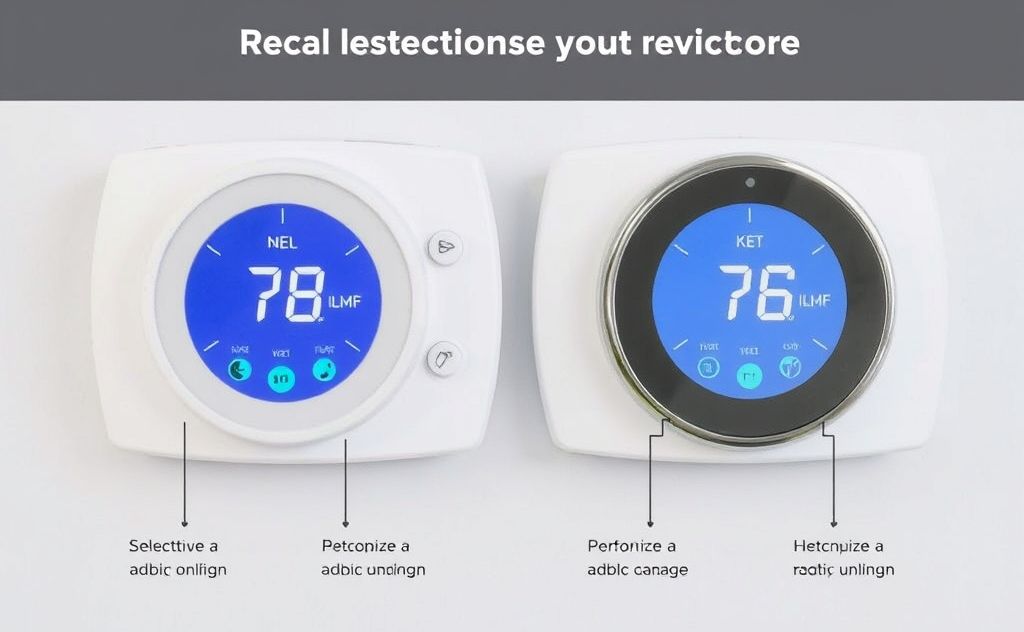 Thermostat types with HVAC system functions