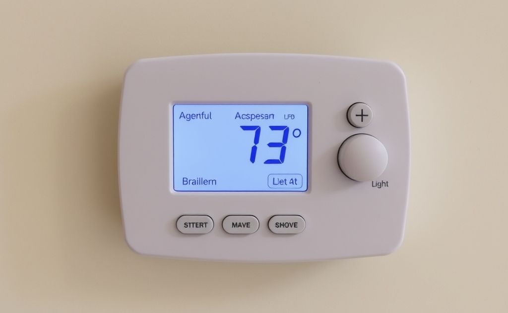 Thermostat with low battery indicator light