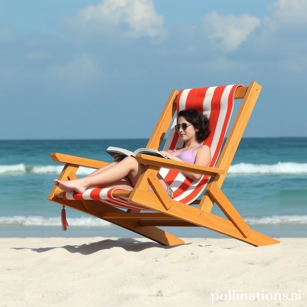 This Brilliant Beach Chair Allows You to Read on the Beach Without Neck Pain