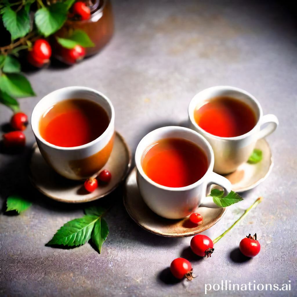 Caffeine-free rosehip tea