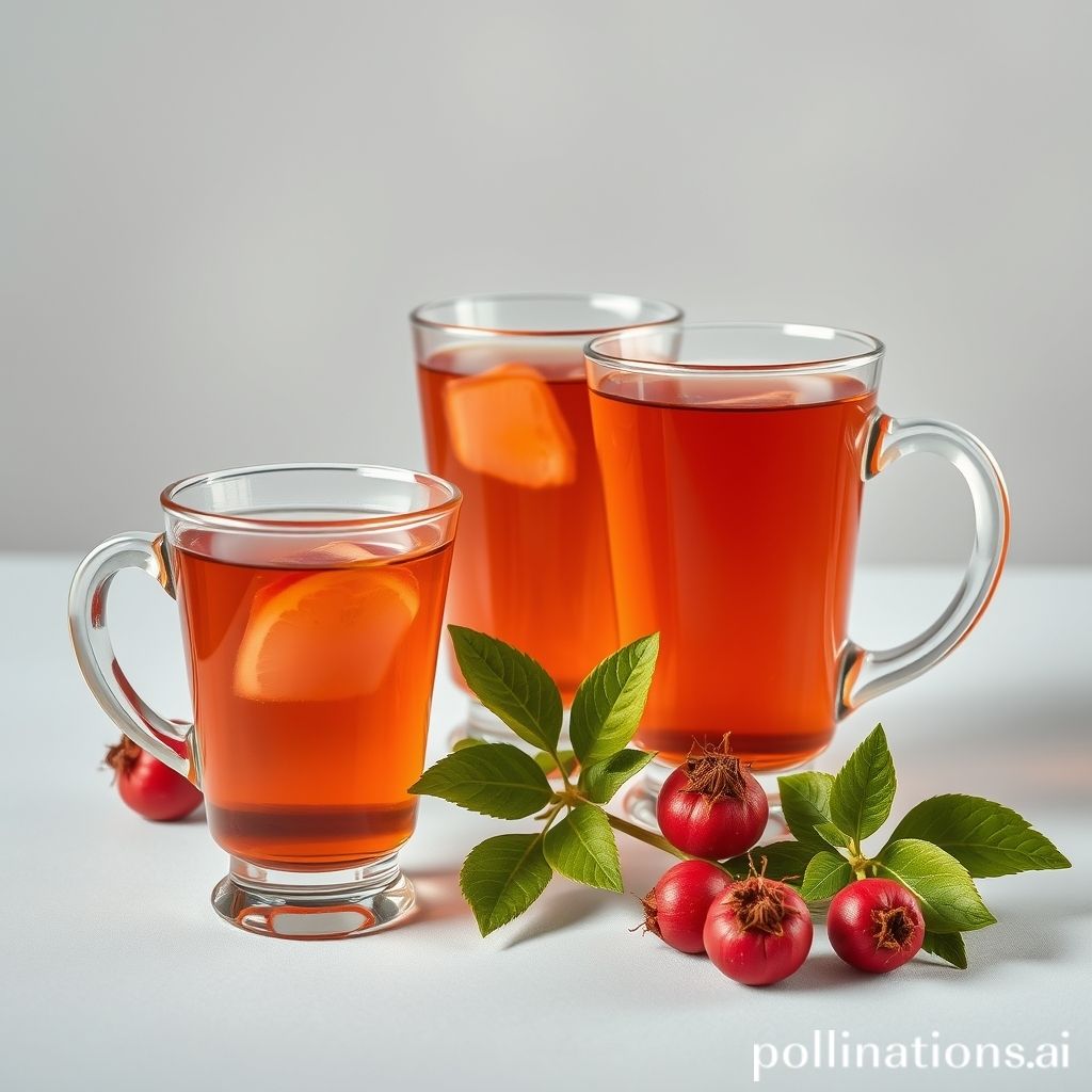 Caffeine-free rosehip tea