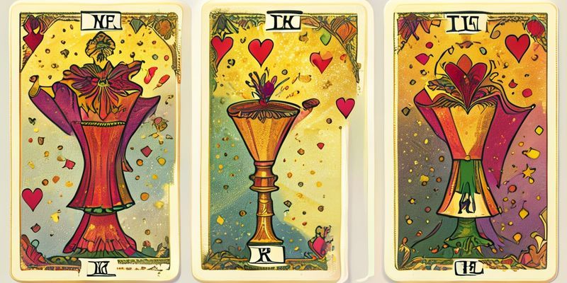 Three of Cups tarot card, representing celebration and friendship