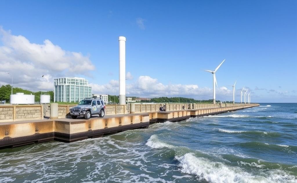 Tidal energy for efficient HVAC systems