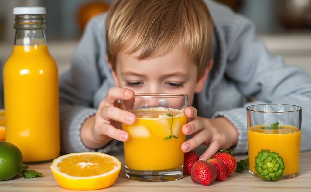 Time to get sick from spoiled juice consumption