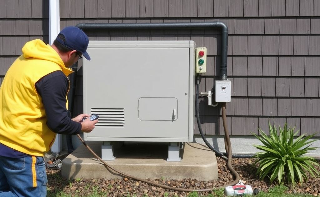 Timing for maintenance after portable heater installation