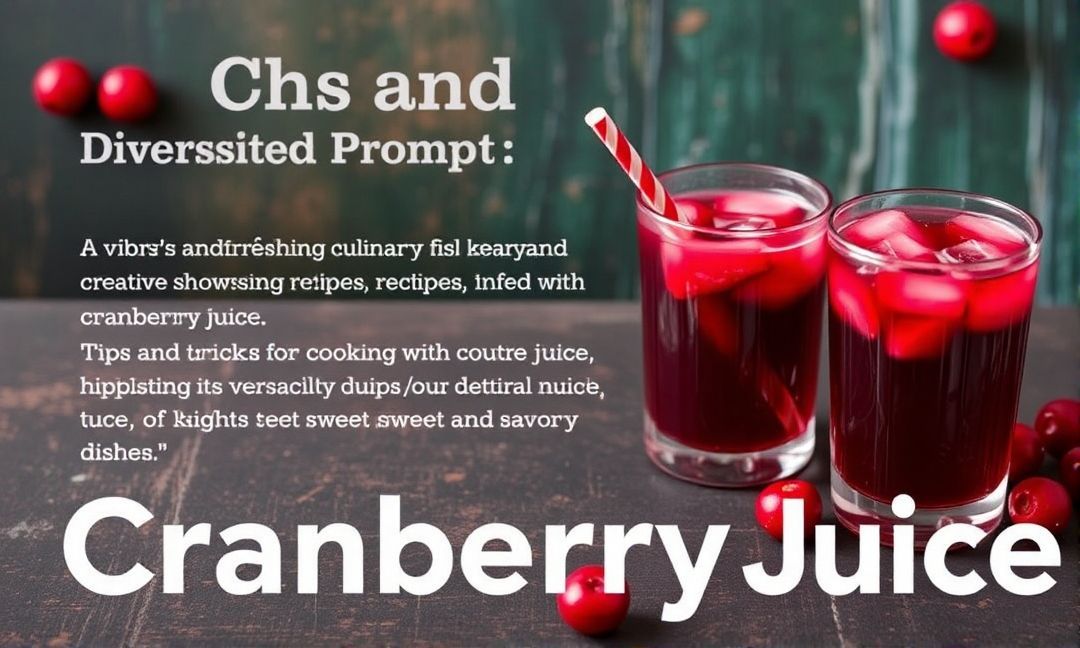 Tips and Tricks for Cooking with Cranberry Juice